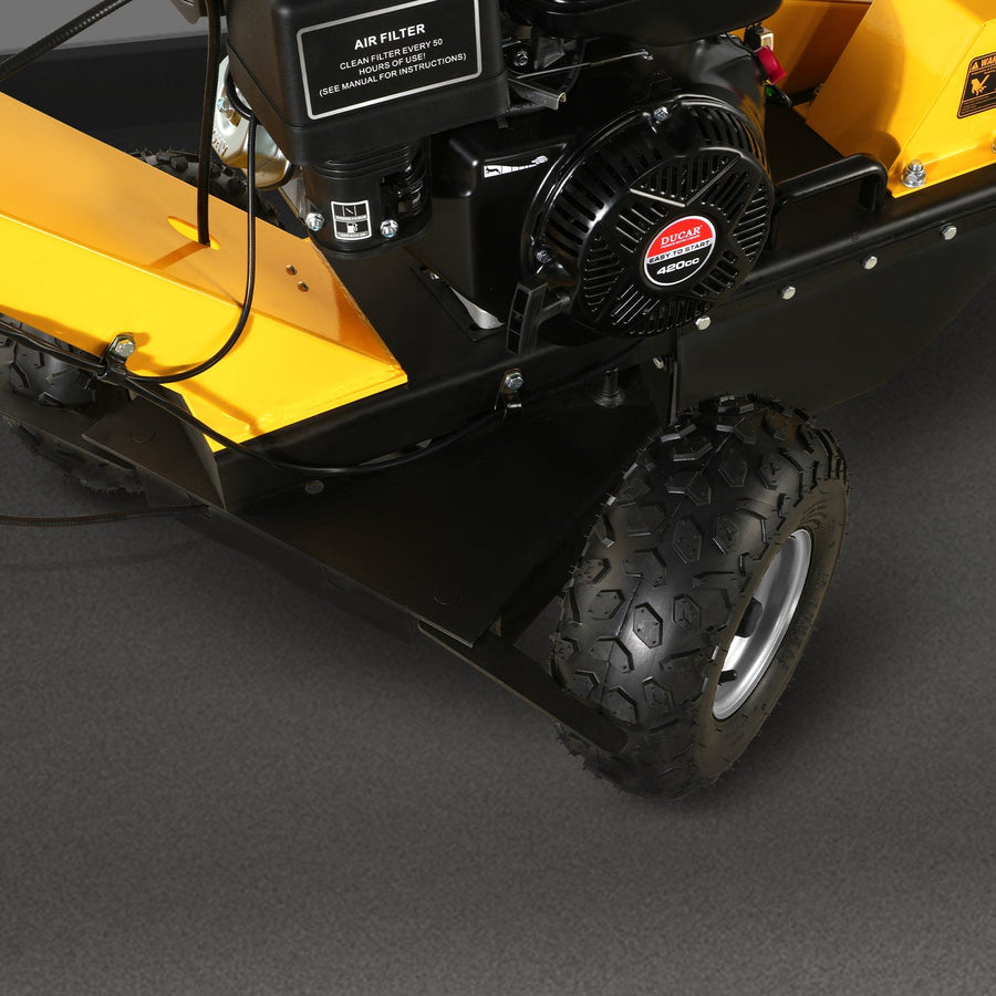 SGR1500 145/70-6 tubeless tires and drum brake detail