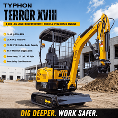 TYPHON TERROR XVIII 4000 lb Mini Excavator
