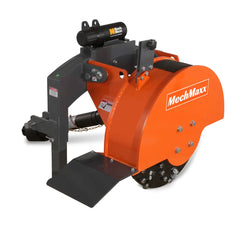 SG24 stump grinder side profile with stabilizing legs down