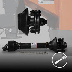 SG24 stump grinder PTO shaft with slip clutch, 1-3/8 in 6-spline