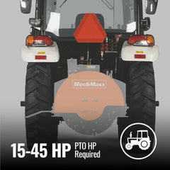 SG24 stump grinder built for 15 to 45 HP tractors graphic