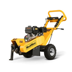 SGR1500 15 HP walk-behind stump grinder front three-quarter view with 420cc engine and yellow frame