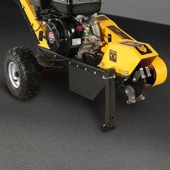 Close-up of the SGR1500 cutting wheel guard and carbide teeth