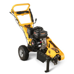 SGR1500 stump grinder front three-quarter view from above