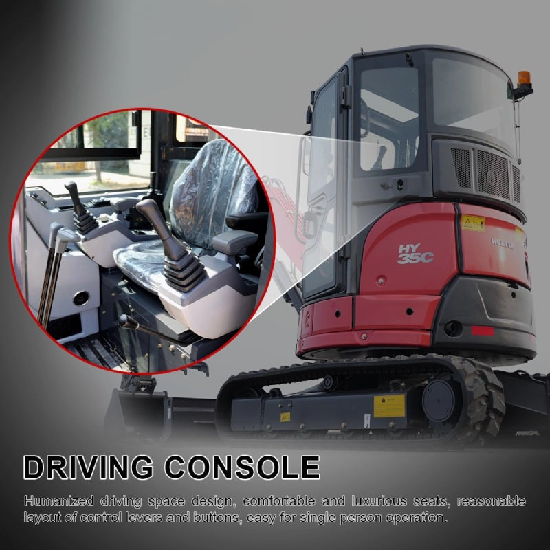 IronPeak Titan 3500 cab interior pilot control joysticks and suspension seat