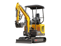 TYPHON TERROR XIX STORM mini excavator front three-quarter view